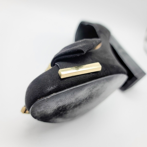 CATO Black Suede Chunky Heels - Picture 7 of 10